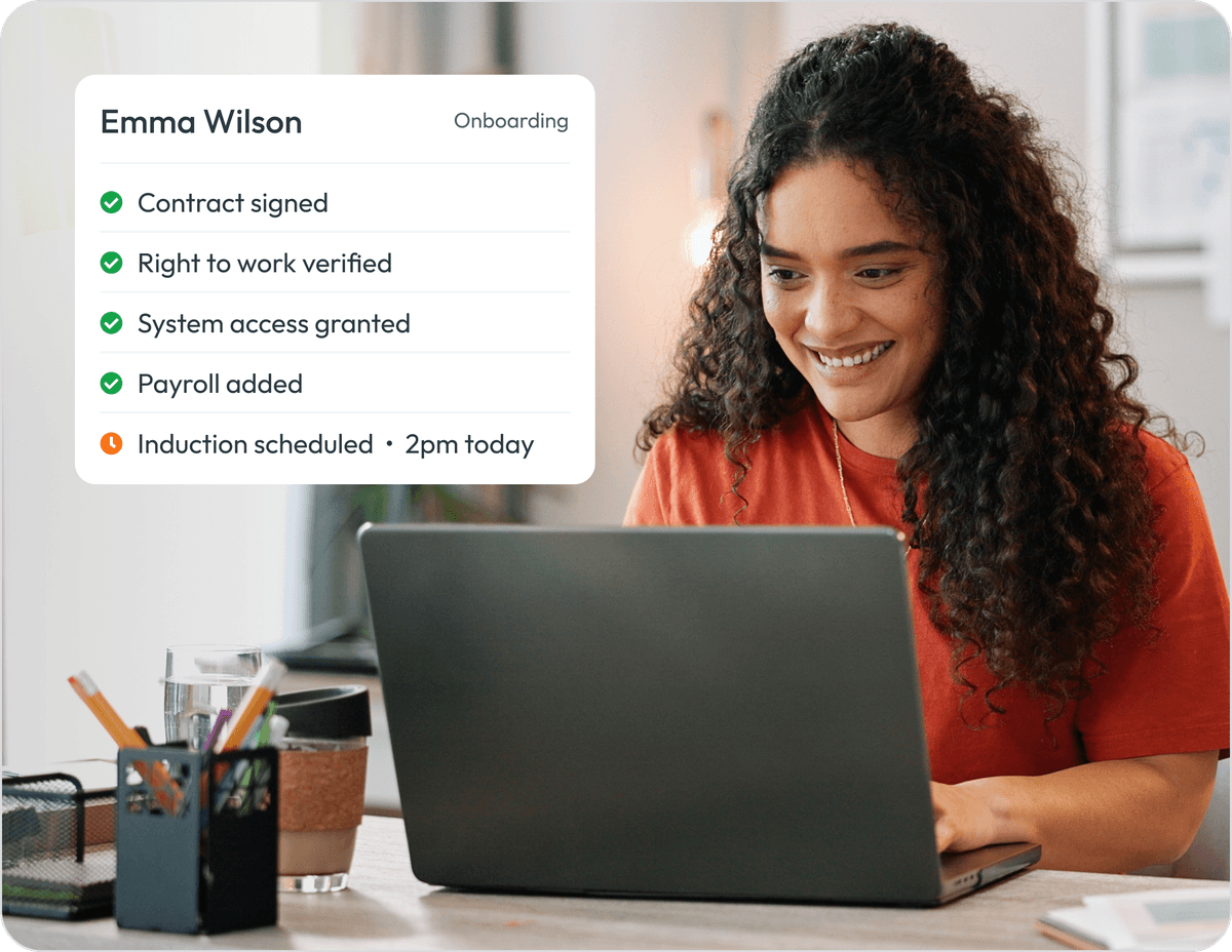 Workmax HR software - Onboarding and offboarding workflows