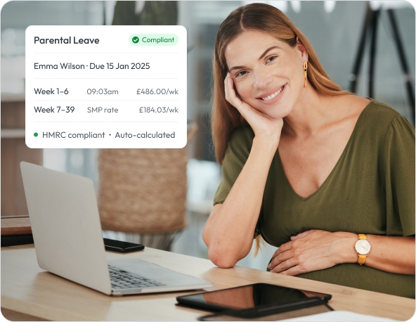 Workmax Time Tracking - Automatic statutory parental leave calculations