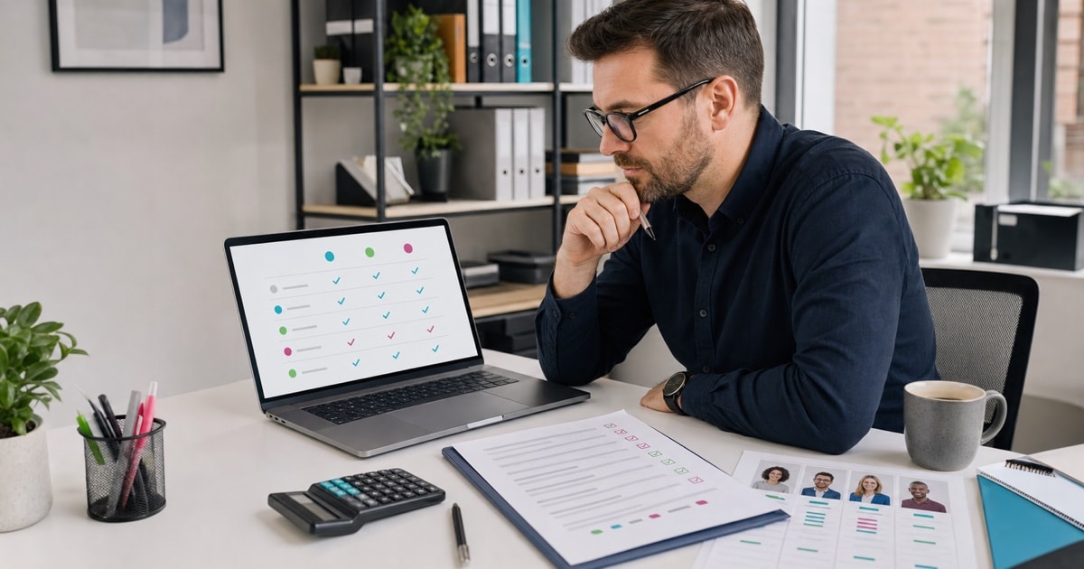 First-time employer comparing workplace pension provider features and payroll requirements