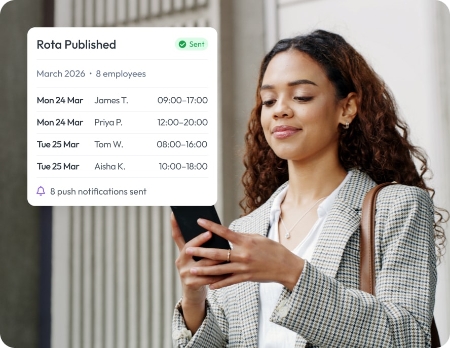 Workmax Team Scheduling interface showing shift assignments