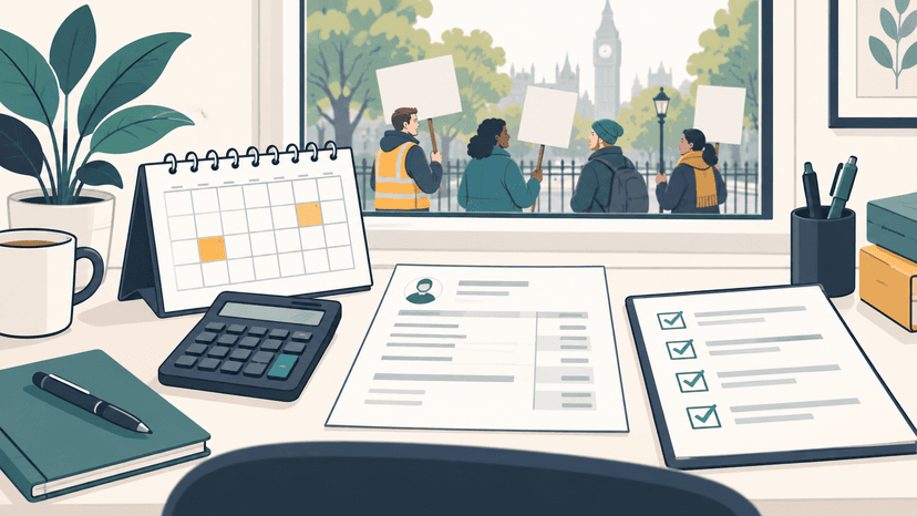What to do when an employee goes on strike: pay and payroll checklist