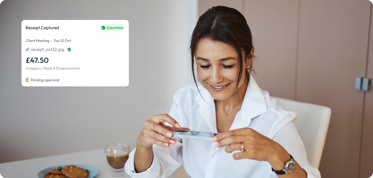 Workmax Expenses - Mobile receipt capture and instant submission